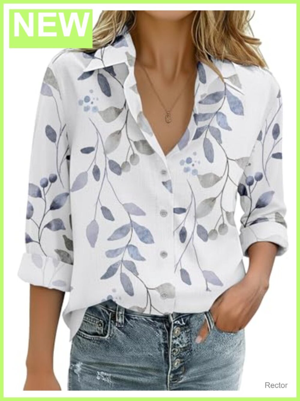Womens 100% Cotton Button Down Shirt Long Sleeve Oversized Blouse